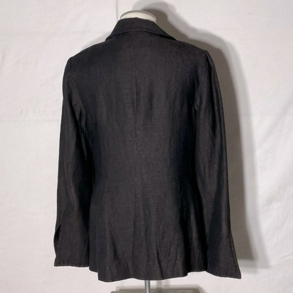 Annette G?Rtz Brown Wool Linen Blend Peplum Blazer View 4
